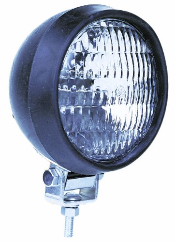 Peterson 507-12 Tractor Utility Light with Clear Lens and Black Rubber Pedestal